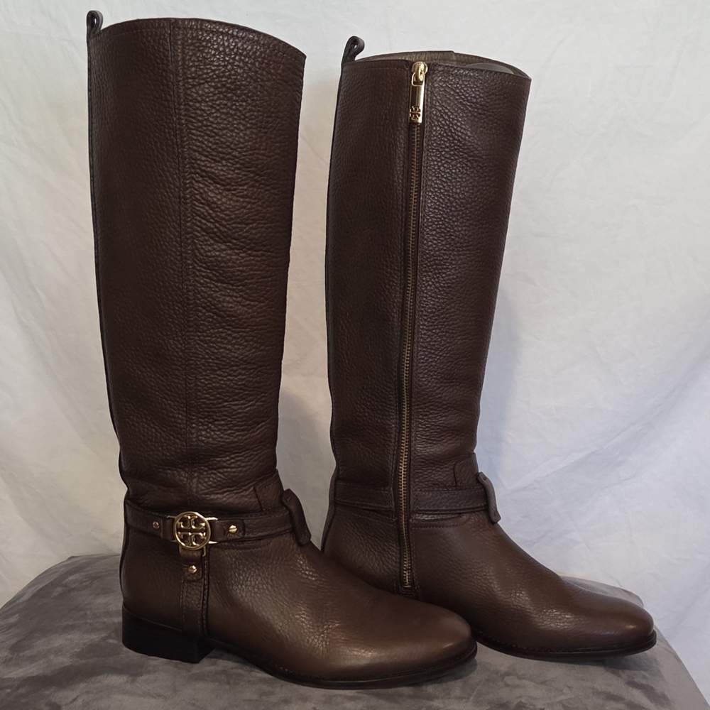 *EXCELLENT* Condition Tory Burch Brown Leather Boots